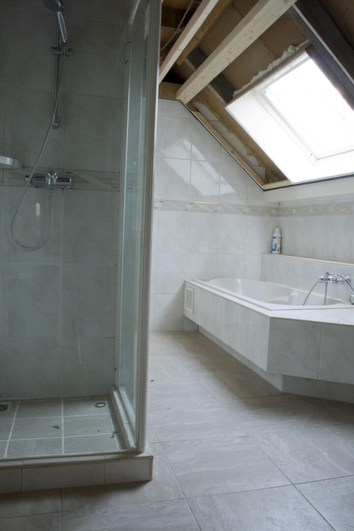 vernieuwde badkamer
